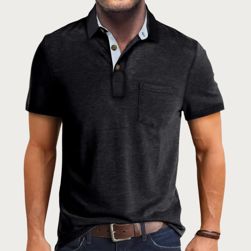 Polo Shirt for Men - Pocket Button-Down - Image 3