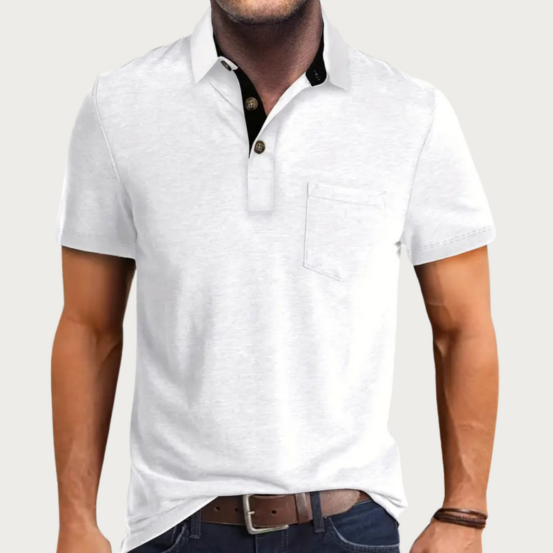 Polo Shirt for Men - Pocket Button-Down - Image 1