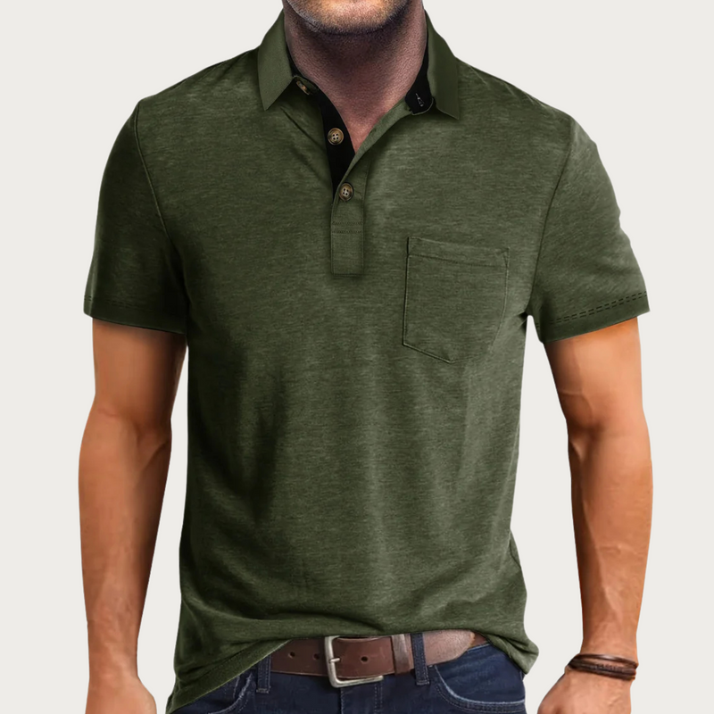 Polo Shirt for Men - Pocket Button-Down - Image 5