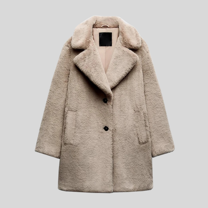 Teddy Oversized Coat for Women - Long Sleeve - Image 2