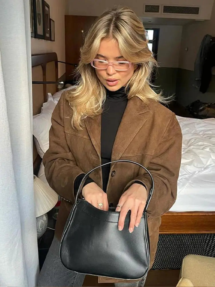 Oversized Blazer Jacket for Women - Long Sleeve - Image 2