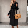 Wrap Coat for Women - Tie Waist - Image 4