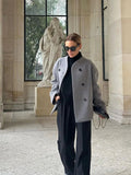 Oversized Short Jacket for Women - Double-Breasted - Image 2