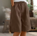 Wide Leg Culottes for Women - High Waist Elastic Waist - Image 12