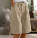 Wide Leg Culottes for Women - High Waist Elastic Waist - Image 8