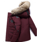 Hooded Jacket for Men - Fur Hood - Image 3