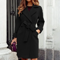 Wrap Coat for Women - Belted - Image 4