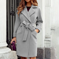 Wrap Coat for Women - Belted - Image 3
