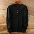 Henley Sweater for Men - Crew Neck - Image 6