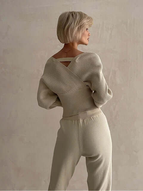 Wrap Sweater for Women - V-Neck - Image 8