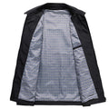 Casual Collared Zip Up Jacket for Men - Button Cuff - Image 2