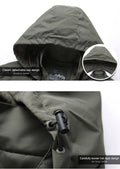 Hooded Casual Jacket for Men - Full Zip - Image 8