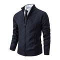 Textured Knit Sweater Cardigan for Men - Full Zip - Image 6
