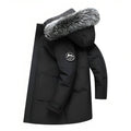 Hooded Jacket for Men - Fur Hood - Image 1