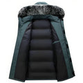 Hooded Jacket for Men - Fur Hood - Image 7