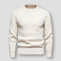 Textured Mock Neck Sweater for Men - Raglan Sleeve - Image 3