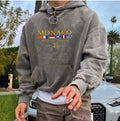 Graphic Pullover Hoodie for Men - Embroidered Graphics - Image 5