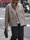 Double Breasted Short Jacket for Women - Button Front - Image 5