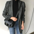 Plaid Blazer Jacket for Women - Oversized - Image 1