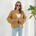 Open Front Cardigan for Women - Balloon Sleeve - Image 4