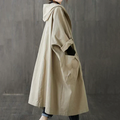 Oversized Hooded Coat for Women - Button Front - Image 3