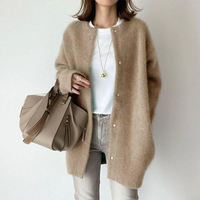 Oversized Cardigan Sweater for Women - Long Sleeve - Image 5