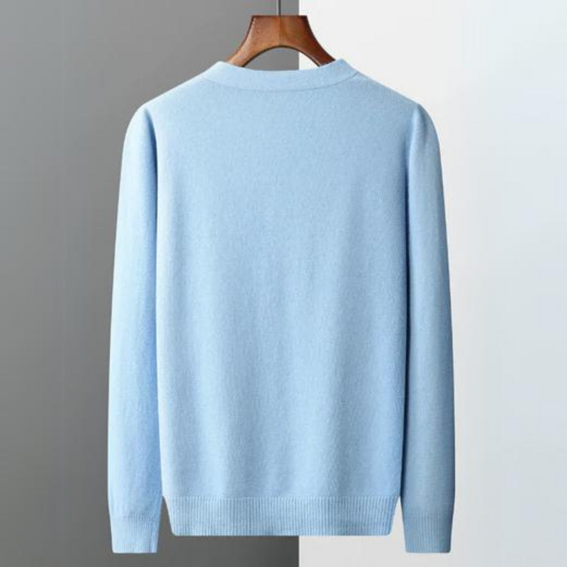 V-Neck Cardigan Sweater for Men - Button Front - Image 7