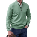 Quarter-Zip Sweater for Men - Long Sleeve - Image 3