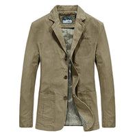 Casual Blazer for Men - Notched Lapel Two-Button Closure - Image 1
