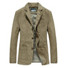 Casual Blazer for Men - Notched Lapel Two-Button Closure - Image 1