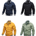 Bomber Jacket for Men - Stand Collar - Image 5