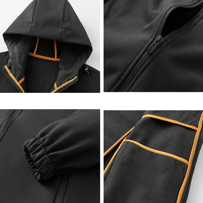 Hooded Jacket for Men - Full Zip - Image 3