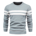 Crew Neck Sweater for Men - Striped - Image 2