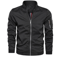 Bomber Jacket for Men - Slim Fit Utility Pocket - Image 1