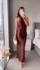 Halter Maxi Dress for women - Sleeveless Backless - Image 1