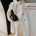 Long Double-Breasted Coat for Women - Oversized - Image 2