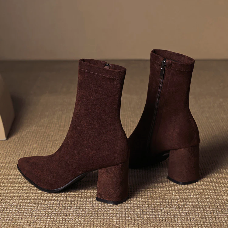 Ankle Boots for Women - Pointed Toe - Image 8