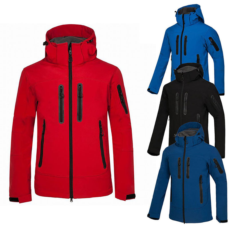 Hooded Full Zip Jacket for Men - Multiple Pockets - Image 4