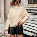 Ribbed Pullover Sweater for Women - Relaxed - Image 3