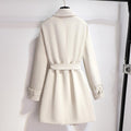 Belted Trench Coat for Women - Long Sleeve - Image 2