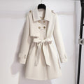 Belted Trench Coat for Women - Long Sleeve - Image 1