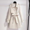 Belted Trench Coat for Women - Long Sleeve - Image 1