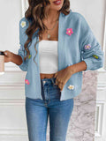 Open Front Cardigan for Women - Floral - Image 4