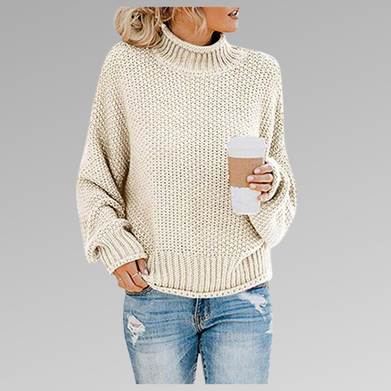 Pullover Sweater for Women - Turtleneck - Image 9