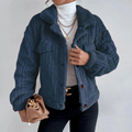 Fleece Jacket for Women - Button Front - Image 5