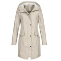 Hooded Anorak Coat for Women - Pocket Detail - Image 2