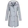Hooded Anorak Coat for Women - Pocket Detail - Image 3