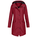Hooded Anorak Coat for Women - Pocket Detail - Image 4