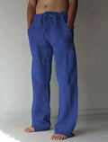 Loose Fit Drawstring Pants for Men - Wide Leg Casual - Image 10