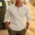 Henley Sweater for Men - Long Sleeve - Image 1